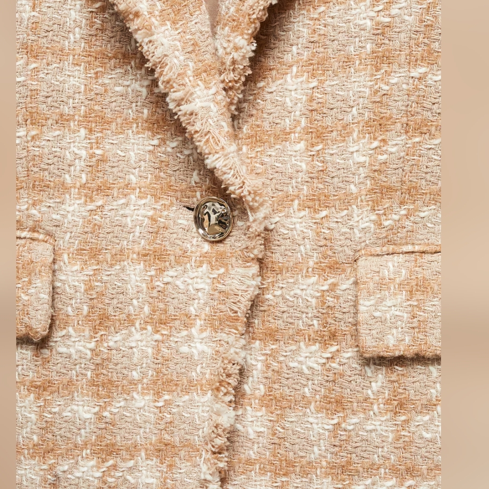 004 MANGO Tweed jacket - Picture 3 of 6
